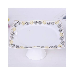 Easy Shop 9" Square Shape Footed Cake Platter