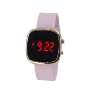 Easy Shop Digital Metal Case Rubber Strap Watch