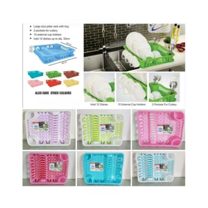 Easy Shop Extra Large Plastic Dish & Plate Rack