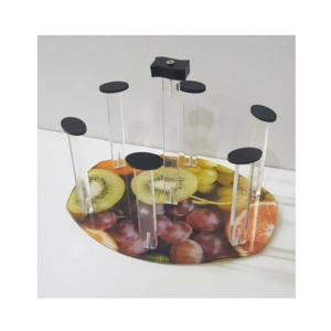 Easy Shop Fruit Printed Acrylic Glass Stand (1090)