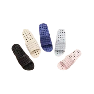 Easy Shop High Floor Grip Anti Slip Bathroom Slipper Washable-Grey-Small