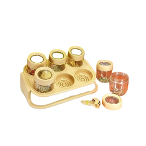 Easy Shop Spice Jars Set With Spoon Pack Of 3
