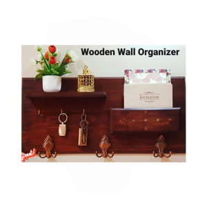 Easy Shop Wooden Wall Organizer (0732)