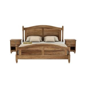 EShop Sheesham Wood Double Bed (0012)