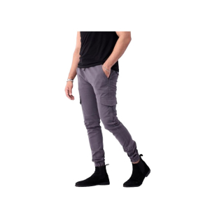 Fashion Trendz Six Pocket Cargo Trousers for Men-Grey-30