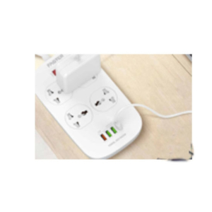 Faster 4 Power Socket 4 USB Fast Charging Smart Switch (FUS740)