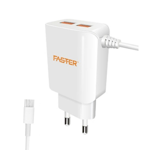 Faster 2In1 Fast Charging + Travel Charger 2.4A (FC-88)