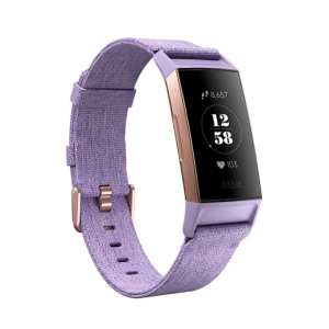 Fitbit Charge 3 Special Edition Fitness Tracker Lavender Woven