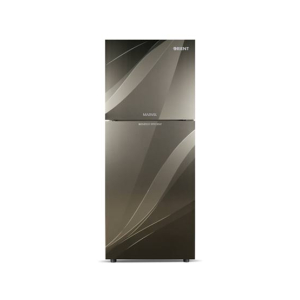 Orient Marvel 500 Freezer-On-Top Glass Door Refrigerator 18 Cu Ft-Blaze Grey
