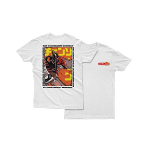 Genteez Anime Digital Printed T Shirt For Men-White-Extra Large