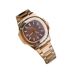 Genshirts Date Display Men's Classic Watch-Golden Rose