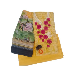 Hayats Shop Unstitched Lawn Collection 3 Piece (0001)