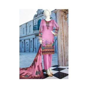 Hayats Shop Unstitched Lawn Collection 3 Piece (0007)