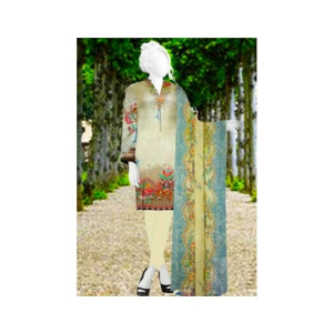 Hayats Shop Unstitched Lawn Collection 3 Piece (0008)