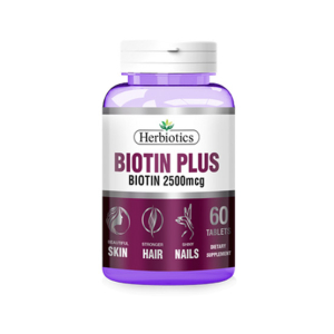 Herbiotics Biotin Plus 2500mcg - 60 Tablets