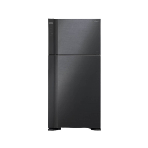 Hitachi Big 2 Stylish Freezer-on-Top Refrigerator 21 Cu Ft (R-V710P7M-1)-Black