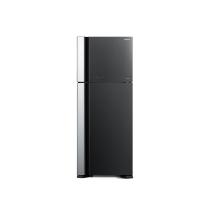 Hitachi Big 2 Stylish Freezer-on-top Refrigerator Glass Gray 16 Cu ft (R-VG560P7MS)