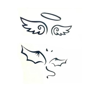 Ferozi Traders Angel Wing Temporary Tattoo Sticker