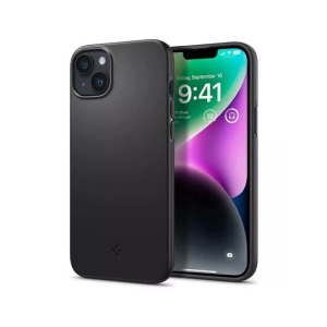 Spigen Thin Fit Slim Case For iPhone 14 Plus - Matte Black (ACS04773)