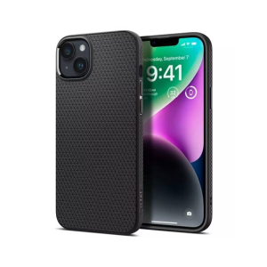 Spigen Liquid Air Case For iPhone 14 Plus - Matte Black (ACS04891)