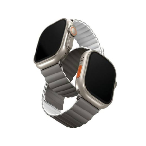 Uniq Revix Magnetic Strap For Apple Watch 1-8 Ash Grey/Dove White