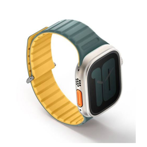Uniq Revix Evo Magnetic Strap For Apple Watch Series 1-8 Green/Yellow