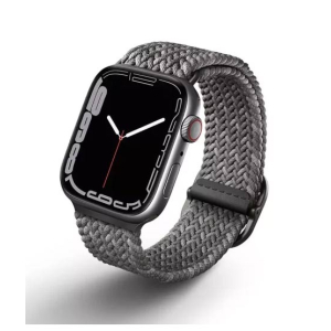 Uniq Aspen Edition Braided Strap For Apple Watch Series 1-8 Pebble Grey