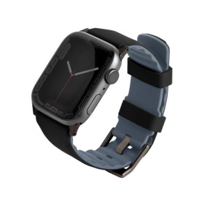 Uniq Linus Airosoft Silicone Strap For Apple Watch Series 1-8 Midnight Black