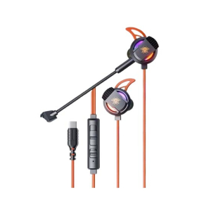Plextone RX3 Plus Type-C Wired Game Earphones-Orange