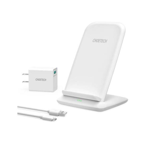 Choetech 15W Fast Wireless Stand Charger White (T555-F)