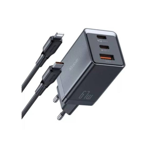 Mcdodo 67W Gan Charger With Type C To Lightning Cable Black (CH-1544)