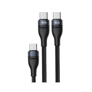 Baseus Flash Series Ⅱ Fast Charging Data Cable Type-C To C+C 100W 1.5m Black