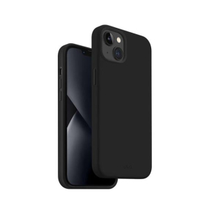 Uniq Lino Phone Case For iPhone 14 Plus Midnight Black