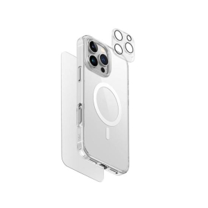Uniq Clearvue 3 In 1 Bundle Pack For iPhone 16 Pro Max - Clear