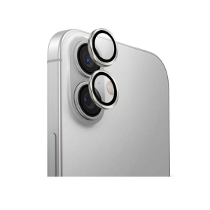 Uniq Optix Aluminium Camera Lens Protector For iPhone 16 and 16 Plus - Silver
