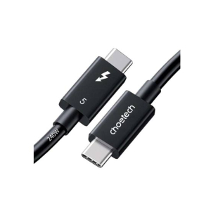 Choetech 240W Thunderbolt 5 Type-C to Type-C High Speed 8K Cable Black (A3011)