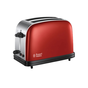 Russell Hobbs Colours Plus 2 Slice Toaster (RU-23334)-Red