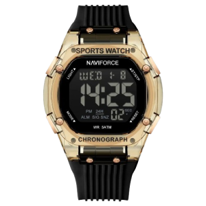 Naviforce Digital Storm Watch For Women Black (NF-7113-9)