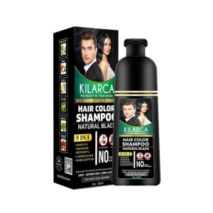 Kilarca 5 In 1 Hair Color Shampoo Natural Black 200ml