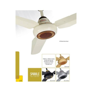 Mubarik 56" Sparkle Ceiling Fan - Off White
