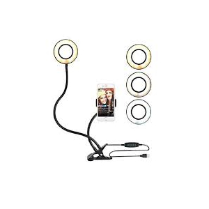 Muzamil Store Selfie Ring Light with Cell Phone Holder Stand