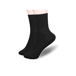 SS Mart Pairs Socks For Kids Medium Baby Socks Black - Pack of 4