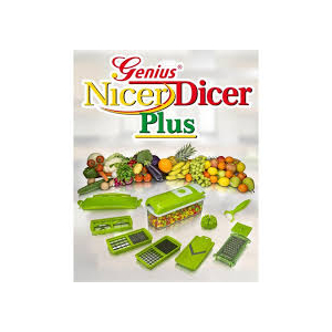 Muzamil Store Nicer Dicer Plus Vegetable Salad Fruit Cutter - Green