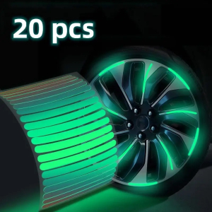 Muzamil Store Rim Strips Luminous For Car Glow 20 Pcs 