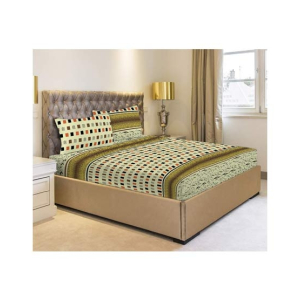 Jamal Home Double Bed Sheet With 4 Pillow (0114)