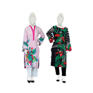 Jamal Home Unstitched Lawn Single Shirts Pack Of 2 (0108)