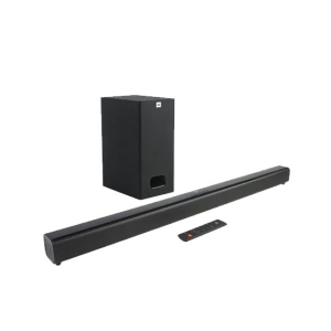 JBL Bar 2.1 Channel Soundbar with Wired Subwoofer Black (SB130)