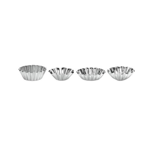 Premier Home Round Fluted Cake Moulds - Set of 8 (805058)