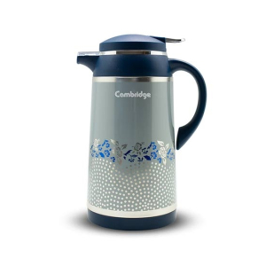 Cambridge Hot & Cold Thermos Jug 1Ltr Blue/Silver (VF1001-MS)