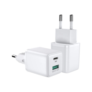 Joyroom 30W Dual Port PD+QC3.0 Fast Charger White (L-QP303)